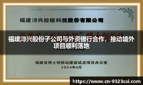 福建浔兴股份子公司与外资银行合作，推动境外项目顺利落地
